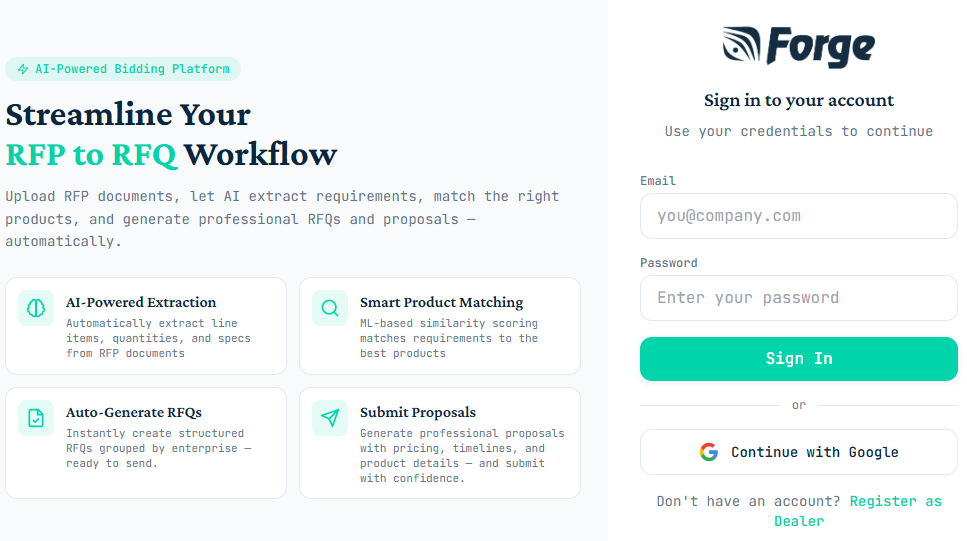 River Forge Dashboard